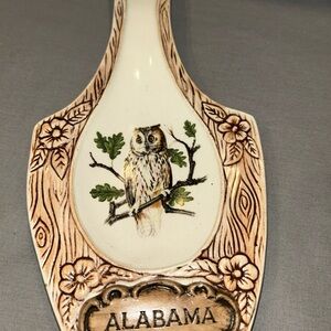 Vintage Alabama owl spoonrest